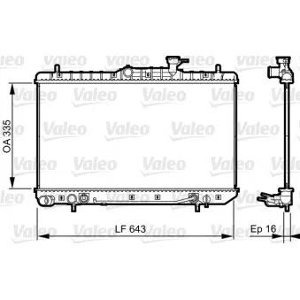 Radiateur, refroidissement du moteur VALEO 734960
