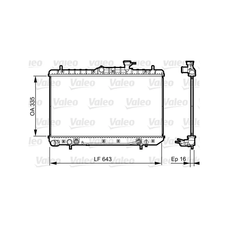Radiateur, refroidissement du moteur VALEO 734960