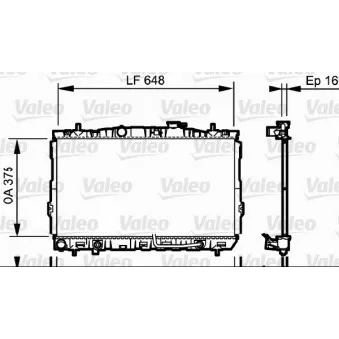 Radiateur, refroidissement du moteur VALEO 734965