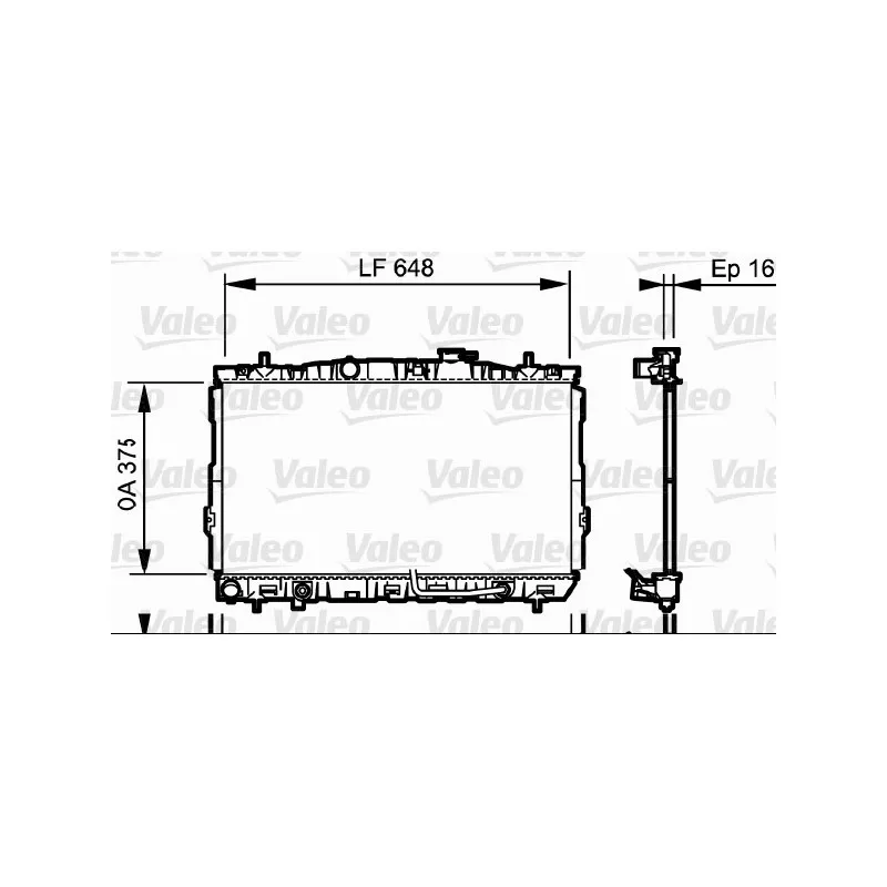Radiateur, refroidissement du moteur VALEO 734965