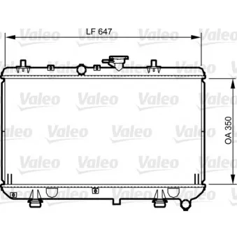 Radiateur, refroidissement du moteur VALEO 734966