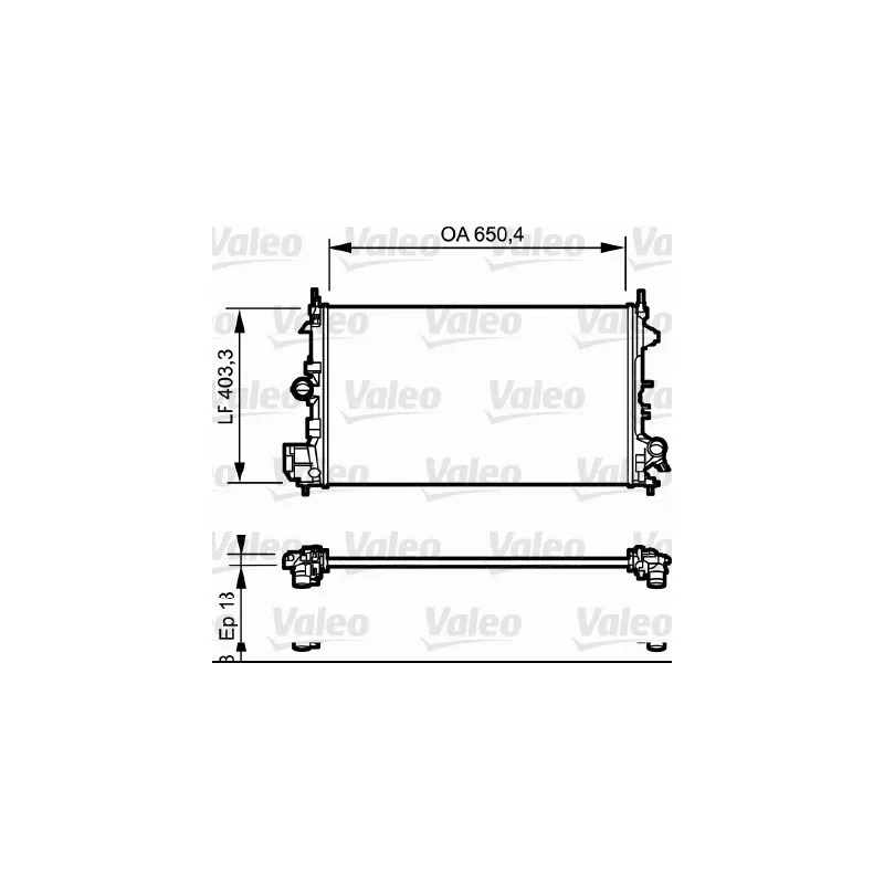 Radiateur, refroidissement du moteur VALEO 734981