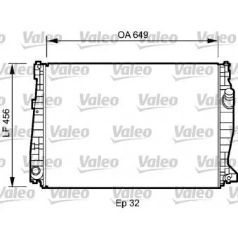 Radiateur, refroidissement du moteur VALEO 735021