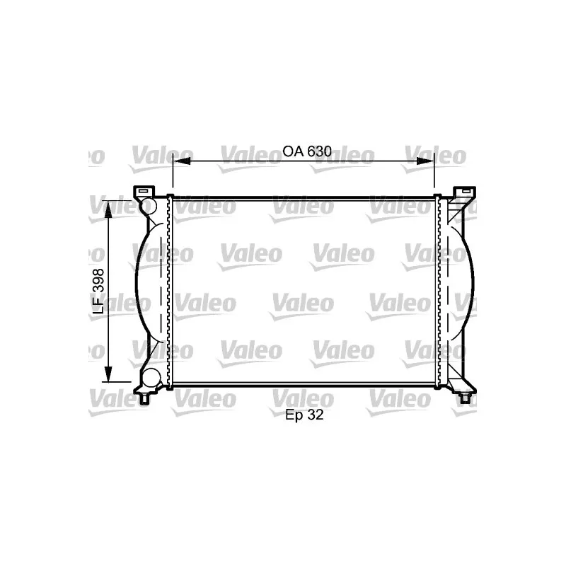 Radiateur, refroidissement du moteur VALEO 735022