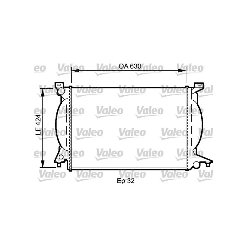Radiateur, refroidissement du moteur VALEO 735024