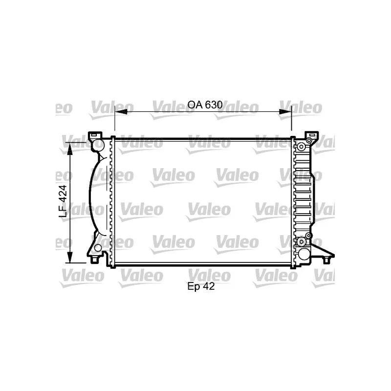 Radiateur, refroidissement du moteur VALEO 735025