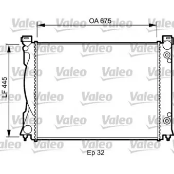 Radiateur, refroidissement du moteur VALEO 735032