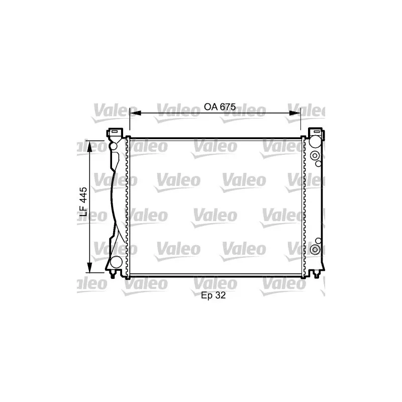 Radiateur, refroidissement du moteur VALEO 735032