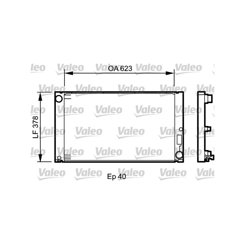 Radiateur, refroidissement du moteur VALEO 735034