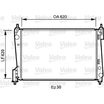 Radiateur, refroidissement du moteur VALEO 735040