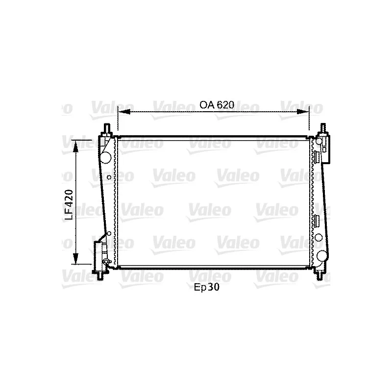Radiateur, refroidissement du moteur VALEO 735040