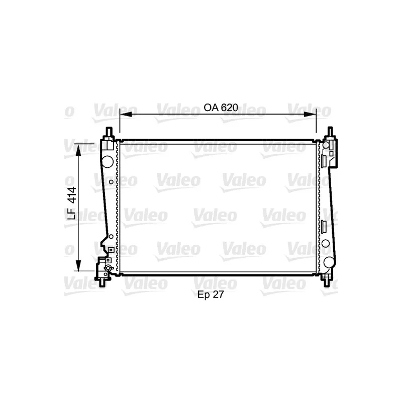 Radiateur, refroidissement du moteur VALEO 735041