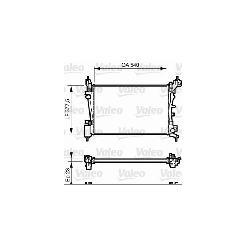 Radiateur, refroidissement du moteur VALEO 735042