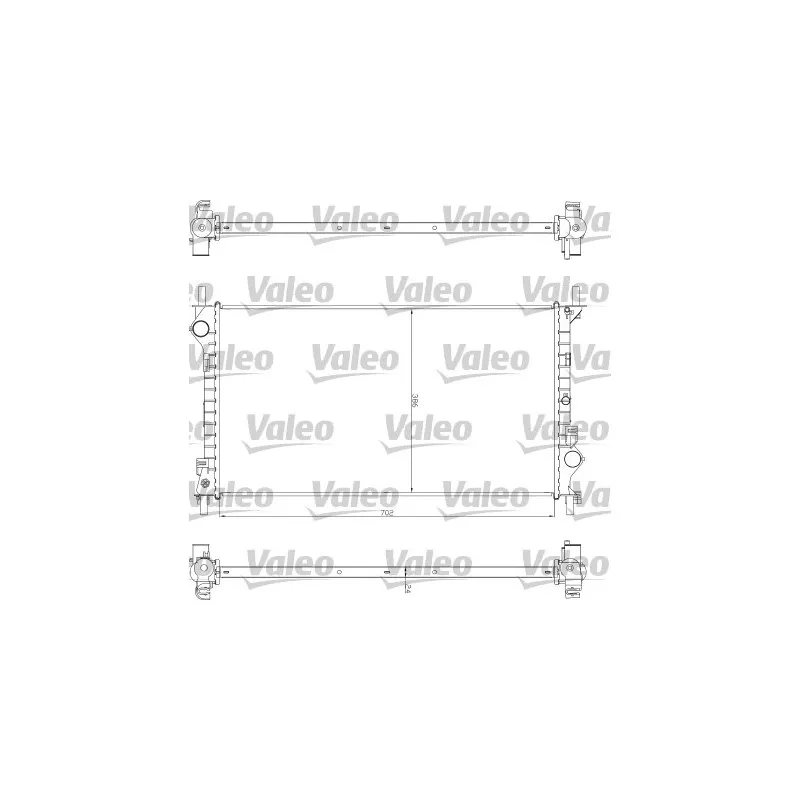 Radiateur, refroidissement du moteur VALEO 735043