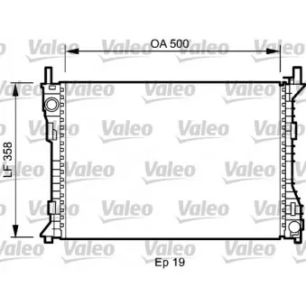 Radiateur, refroidissement du moteur VALEO 735045