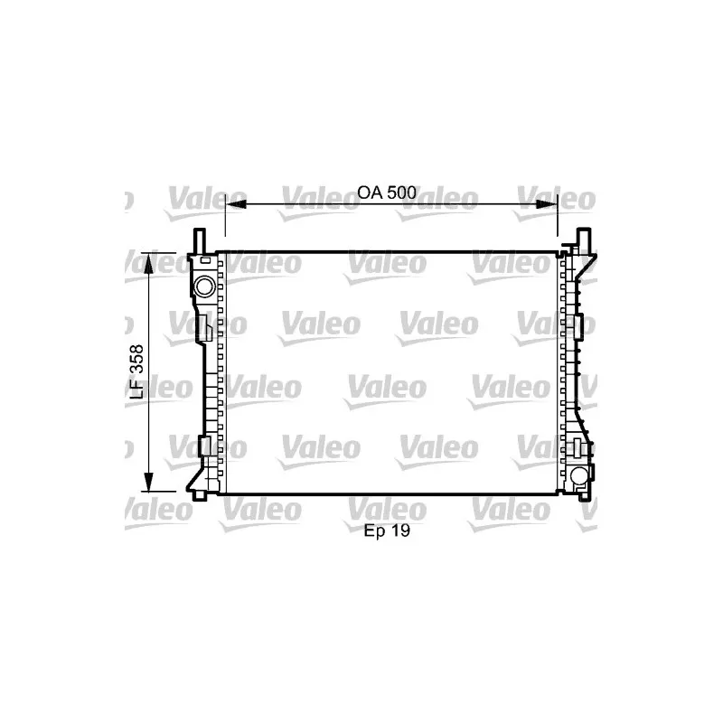Radiateur, refroidissement du moteur VALEO 735045