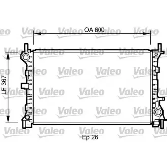 Radiateur, refroidissement du moteur VALEO 735046