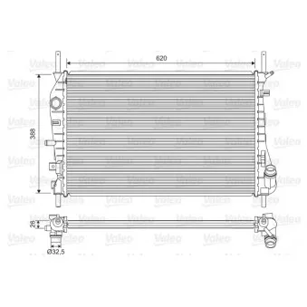 Radiateur, refroidissement du moteur VALEO 735048