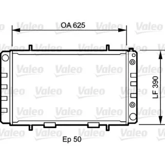 Radiateur, refroidissement du moteur VALEO 735052