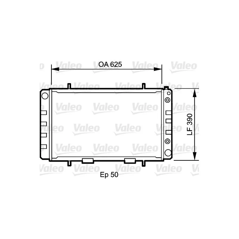 Radiateur, refroidissement du moteur VALEO 735052