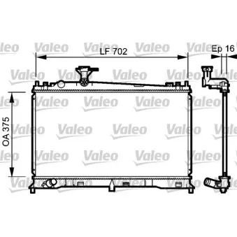 Radiateur, refroidissement du moteur VALEO 735053