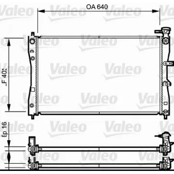 Radiateur, refroidissement du moteur VALEO 735055