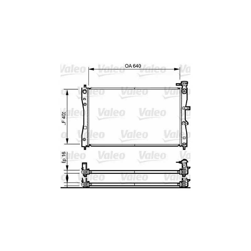 Radiateur, refroidissement du moteur VALEO 735055