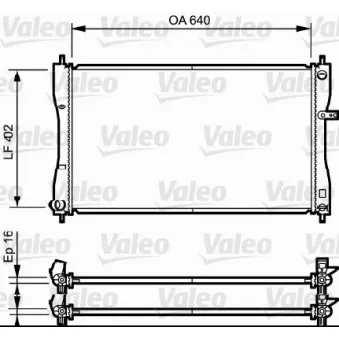Radiateur, refroidissement du moteur VALEO 735056