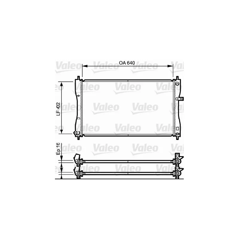 Radiateur, refroidissement du moteur VALEO 735056