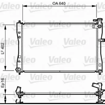 Radiateur, refroidissement du moteur VALEO 735057