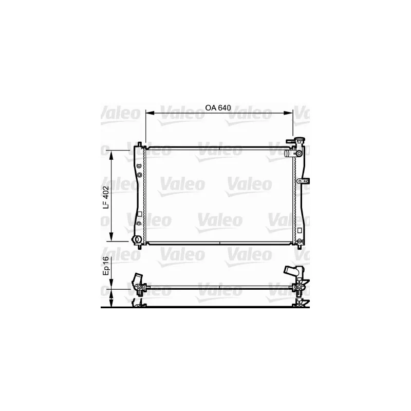 Radiateur, refroidissement du moteur VALEO 735057