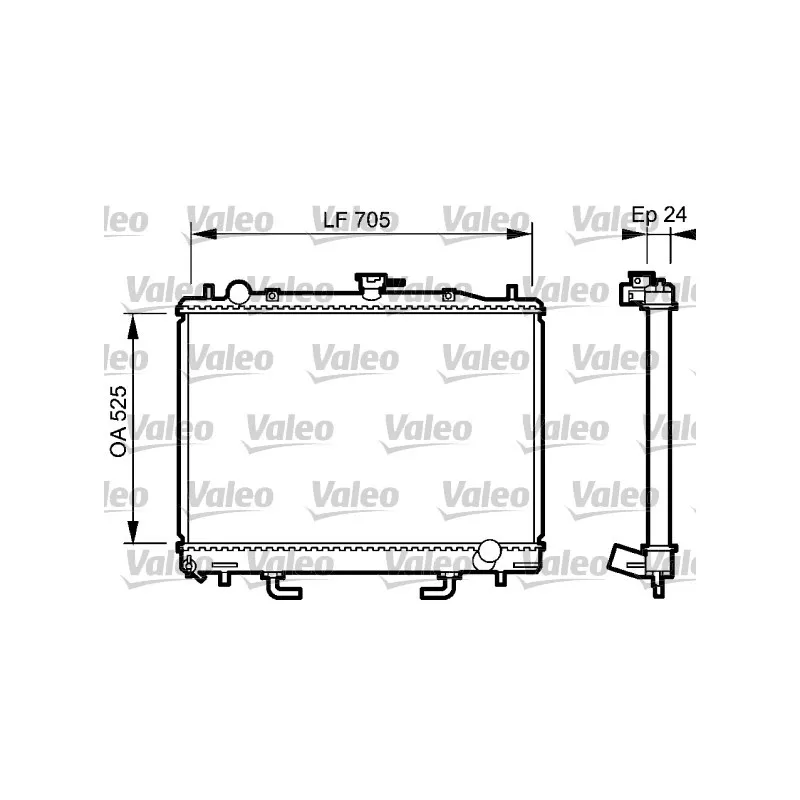 Radiateur, refroidissement du moteur VALEO 735058