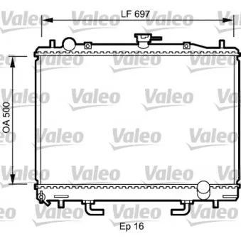 Radiateur, refroidissement du moteur VALEO 735059