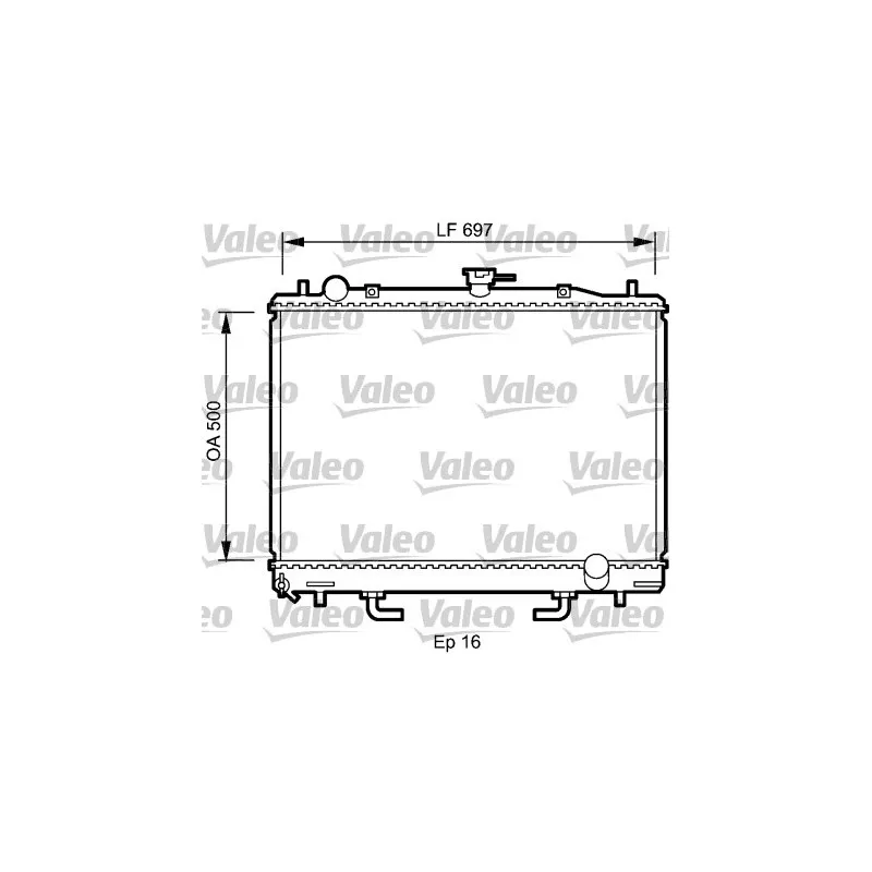 Radiateur, refroidissement du moteur VALEO 735059