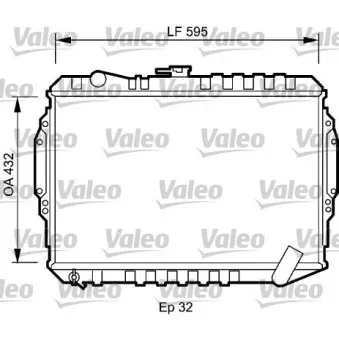Radiateur, refroidissement du moteur VALEO 735060