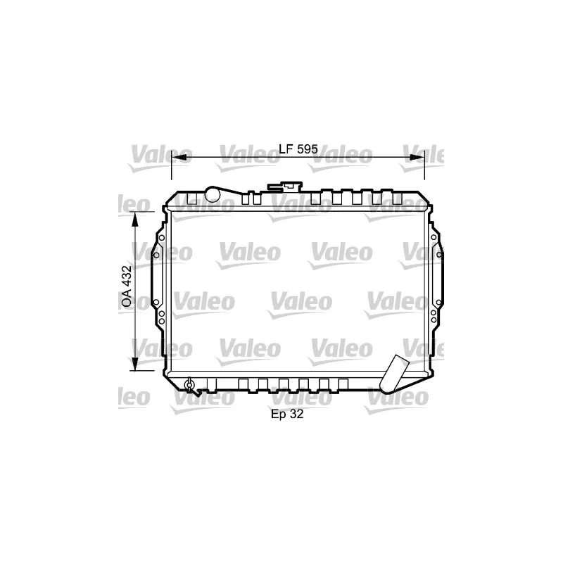 Radiateur, refroidissement du moteur VALEO 735060