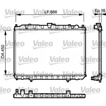 Radiateur, refroidissement du moteur VALEO 735062