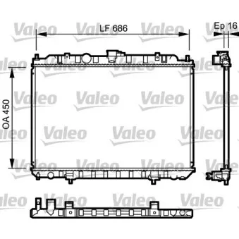Radiateur, refroidissement du moteur VALEO