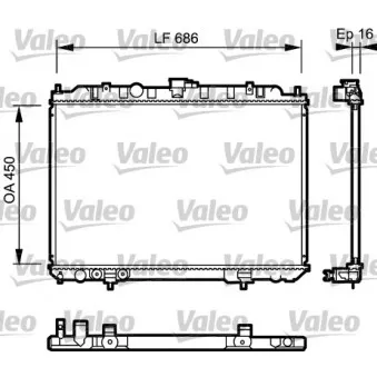 Radiateur, refroidissement du moteur VALEO 735064