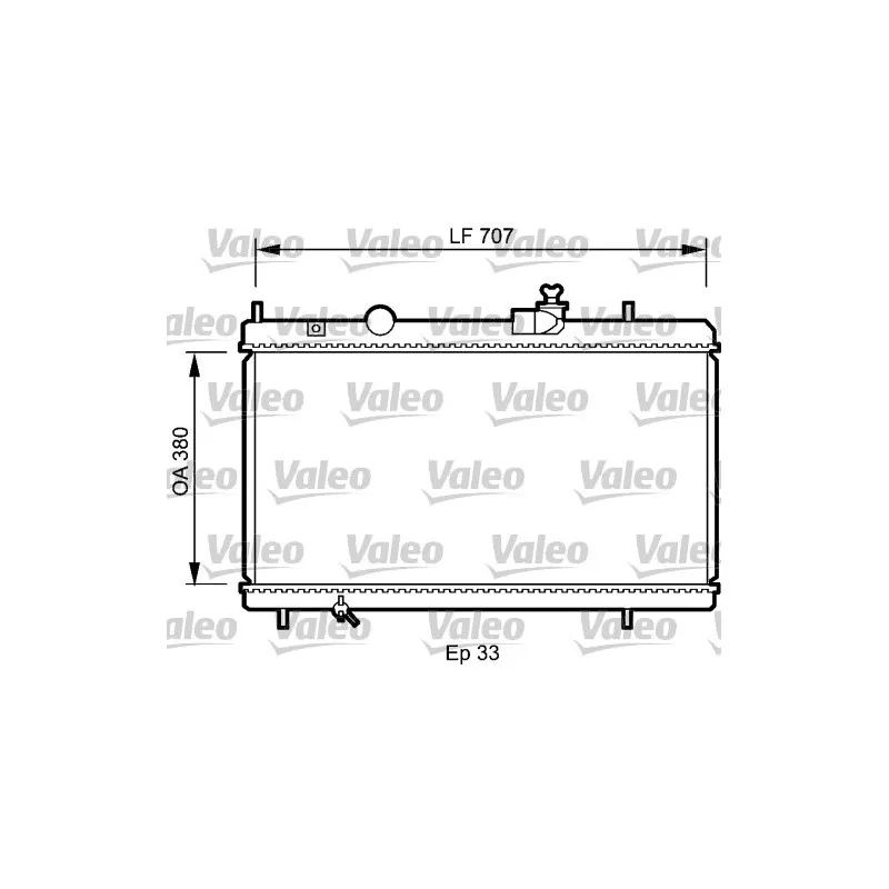 Radiateur, refroidissement du moteur VALEO 735068