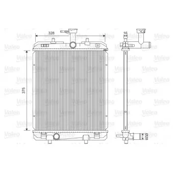 Radiateur, refroidissement du moteur VALEO 735069