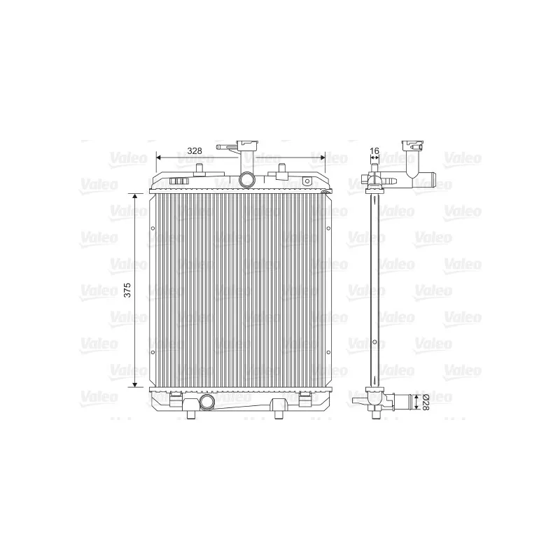 Radiateur, refroidissement du moteur VALEO 735069