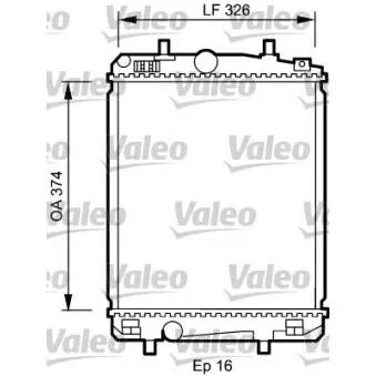 Radiateur, refroidissement du moteur VALEO 735070