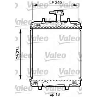 Radiateur, refroidissement du moteur VALEO