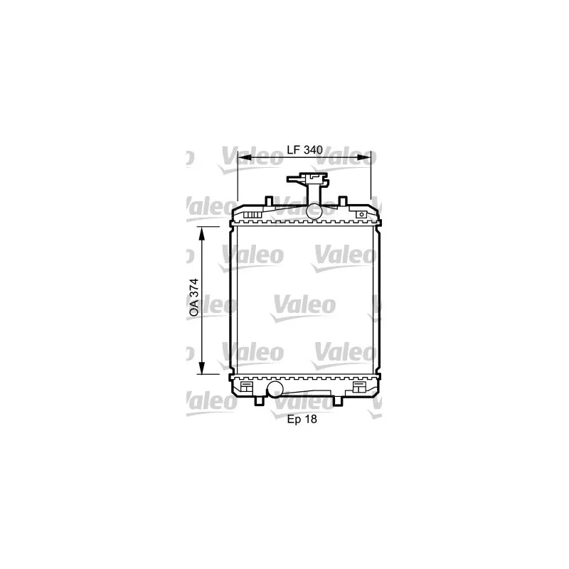 Radiateur, refroidissement du moteur VALEO 735072