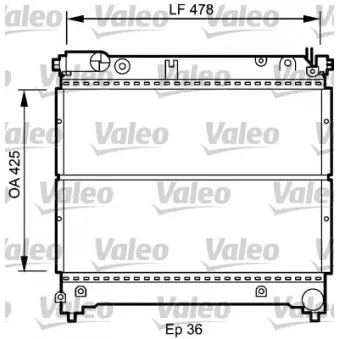 Radiateur, refroidissement du moteur VALEO 735073