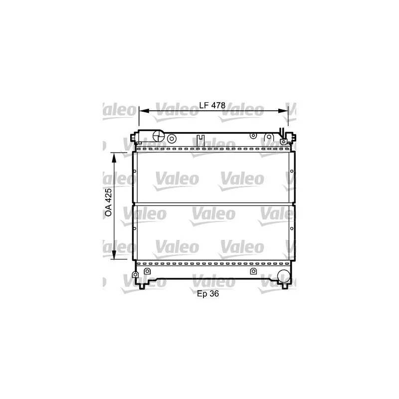 Radiateur, refroidissement du moteur VALEO 735073