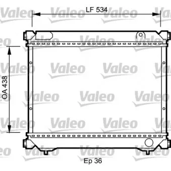Radiateur, refroidissement du moteur VALEO 735074