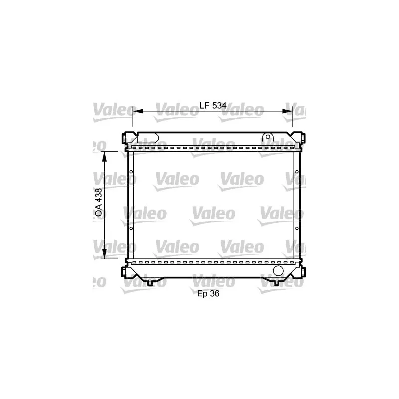 Radiateur, refroidissement du moteur VALEO 735074