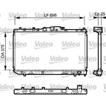 Radiateur, refroidissement du moteur VALEO 735075